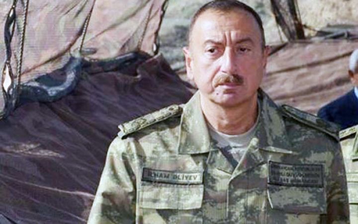İlham Əliyev Ağdamda hərbi hissədə olub