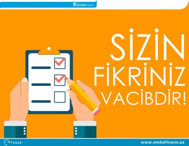 “Embafinans” sorğuya start verir - Sizin fikriniz vacibdir