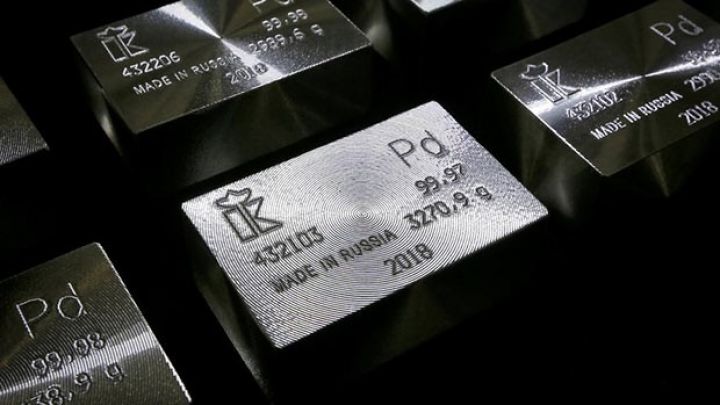 Palladiumun qiyməti  rekord səviyyədə 