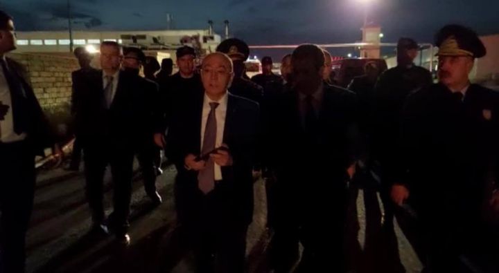 Nazir Heydərov yanğın baş verən ərazidədir