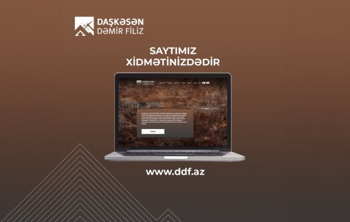 "Daşkəsən Dəmir Filiz" şirkətinin rəsmi saytı istifadəyə verilib