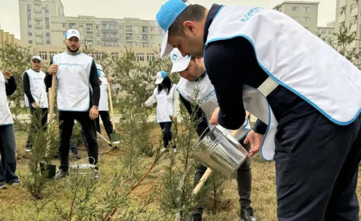BOKT "Caspian İnvest" Ulu Öndər Heydər Əliyevin 22-ci anım gününə həsr edilmiş ağacəkmə aksiyası keçirib