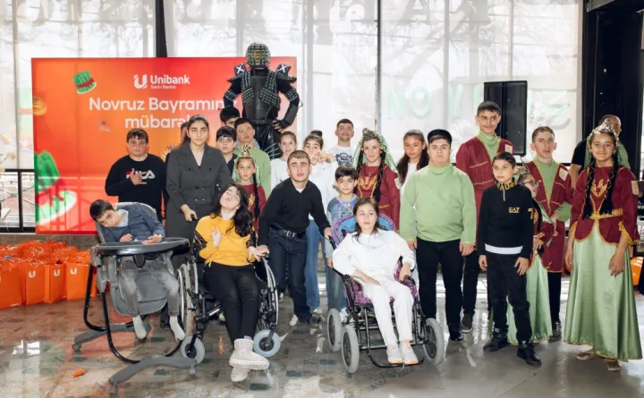 Unibank sağlamlıq imkanları məhdud uşaqlar üçün Novruz şənliyi keçirib